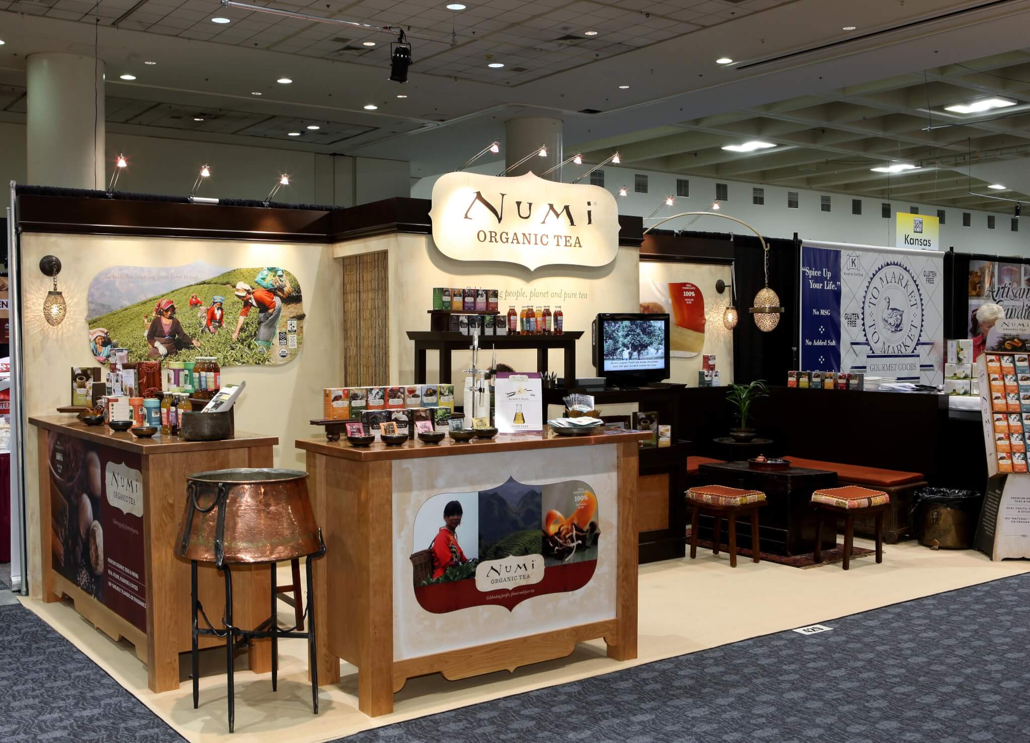 Numi Tea Custom Exhibit for NRA Show 2014, Chicago | Condit