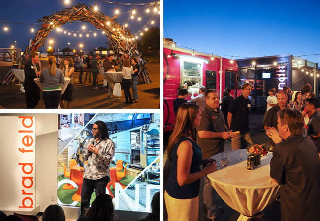 Denver food trucks, the SIA ski arch, and Brad Feld at the Condit Open House