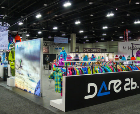 Dare2b trade show booth by Condit