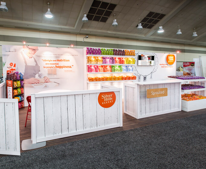 Portable modular booth design by Condit Exhibits
