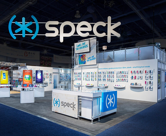 Speck's booth design by Condit