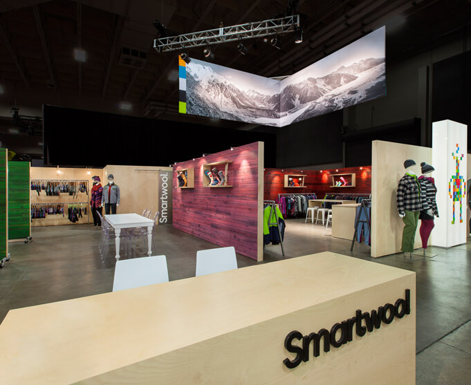 Smartwool's new trade show exhibit at Outdoor Retailer show 2016