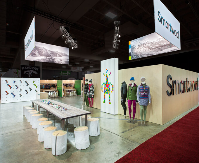 Condit built a new trade show exhibit for Smartwool in 2016