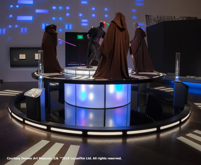 Star War and the Power of Costume at the Denver Art muSeum. Platform fabricated by Condit