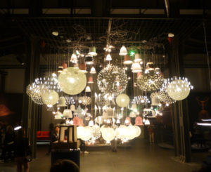 Lighting display inspiration seen at Salone Del Mobile