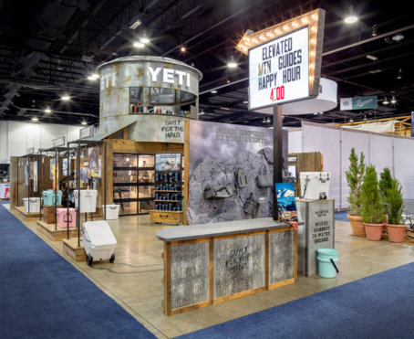 Yeti trade show exhibit at Outdoor Retailer