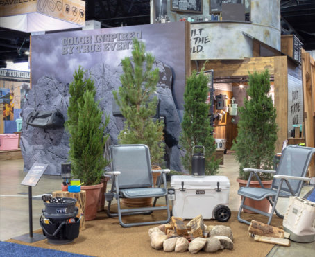 Yeti booth by Condit Exhibits