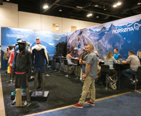 Norrona booth at Outdoor Retailer
