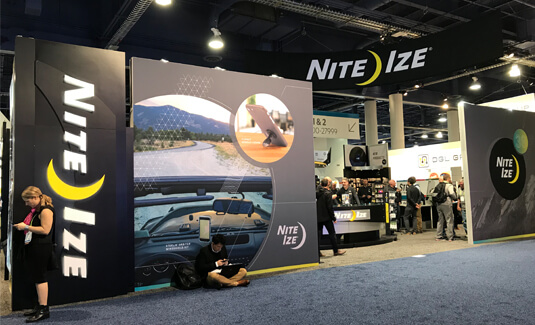 Nite Ize trade show exhibit designed by Condit
