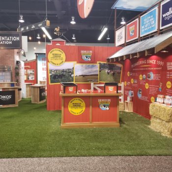 Custom food trade show booth designed by Condit