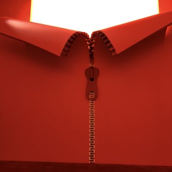 Red wall zipper exhibit