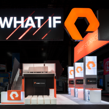 pure storage double deck booth