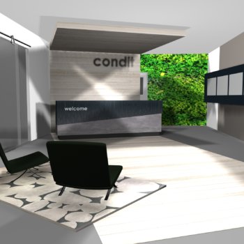 New lobby design for Condit's Chicago office