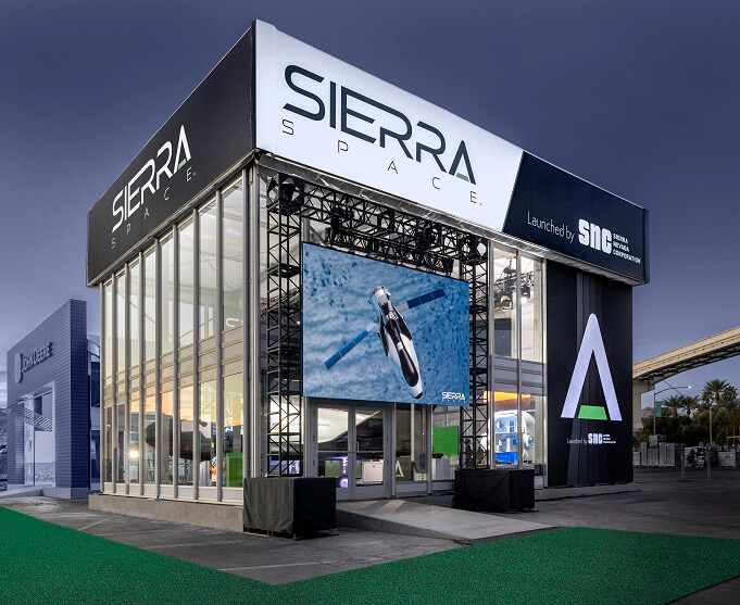 Sierra Space at Consumer Electronics Show outdoor