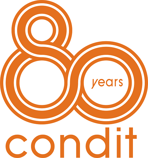 condit 80th anniversary logo